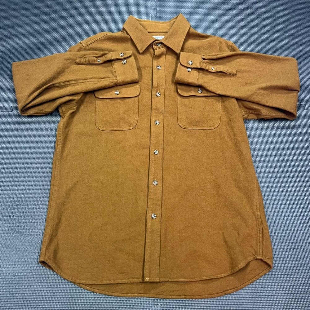 Schott Bros. XL Brown Long Sleeve Button-Up Shirt